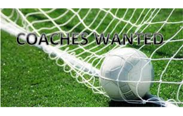 Soccer Coaches Needed.